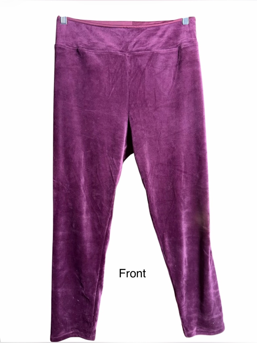Cuddl Duds Double Plush Velour Leggings. Dark Purple. Size 2X.